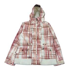 Oakley Women's Ski Jacket Large Plaid Snowboard Snow